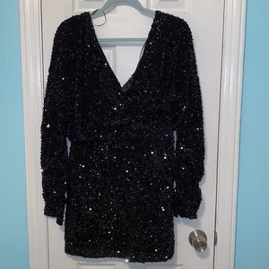 Fashion Nova One and Only Sequin Mini Dress Size Large